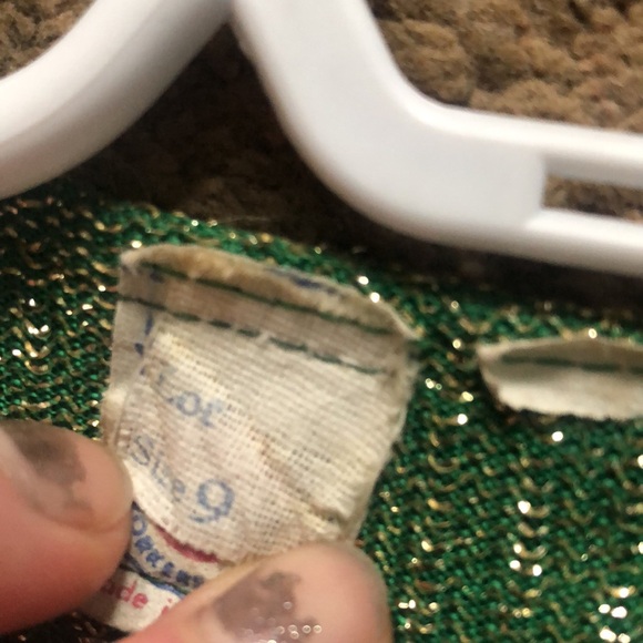 VTG | 70s metallic green and gold medium - Picture 8 of 16